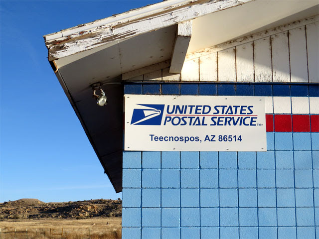 Teec Nos Pos post office sign