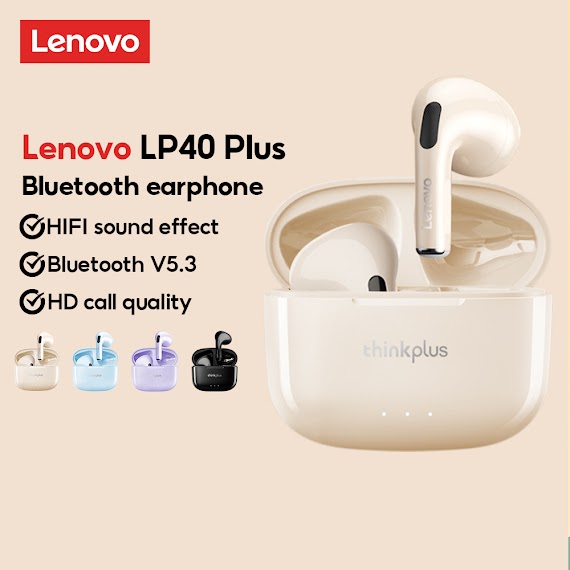 Tai Nghe Bluetooth Lenovo Lp40 Plus Có Chất Lượng Âm Thanh Tốt Và Tích Hợp Micro Bluetooth 5.3