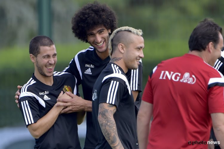 Fellaini kan lachje bij mindere vorm Hazard niet onderdrukken en hij heeft daar zijn reden voor