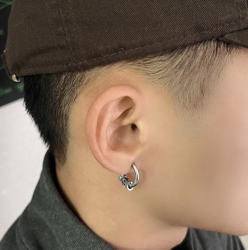 Title 2, Large Bold Male Earrings Statement Jewelry Mode...