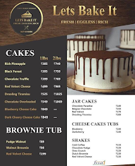 Lets Bake it menu 1