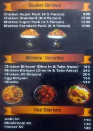 Biriyani Brothers menu 1