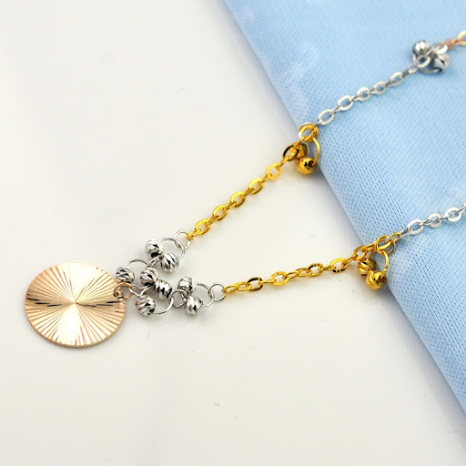 Title 2, Womens Silver Anklet 925 Sterling Gold/Silver ...