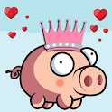 Cute pigs icon