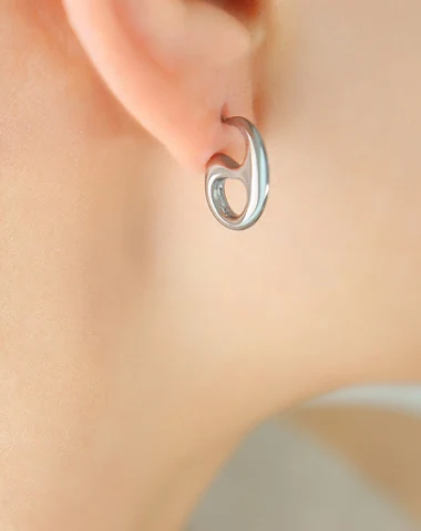 Boucles d'oreilles métalliques desi - 1