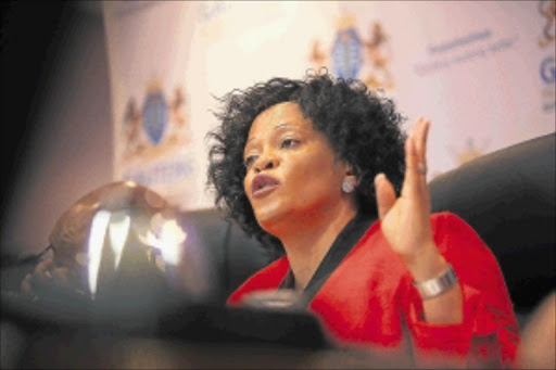 Gauteng premier Nomvula Mokonyane. PHOTO: ALON SKUY/THE TIMES