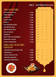 Hotel Sitara Grand menu 3