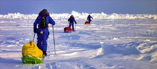 Ice Trek offers a 40-day trip that traces Roald Amundsen’s path to the South Pole. Participants cover 640km on skis in 32 days