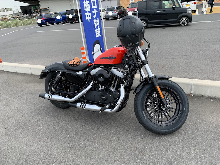 BRZのハーレー ダビットソンバルコム・XL1200 フォーティーエイト・激辛ラーメン　食楽・倉敷オートバックス　スパシャン・自販機⁉︎に関するカスタム事例の投稿画像2枚目