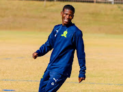 Neo Maema at Sundowns training after signing from Celtic.