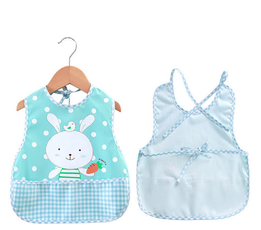 Title 6, Childrens Sleeveless Eating Bib with Rice Pock...
