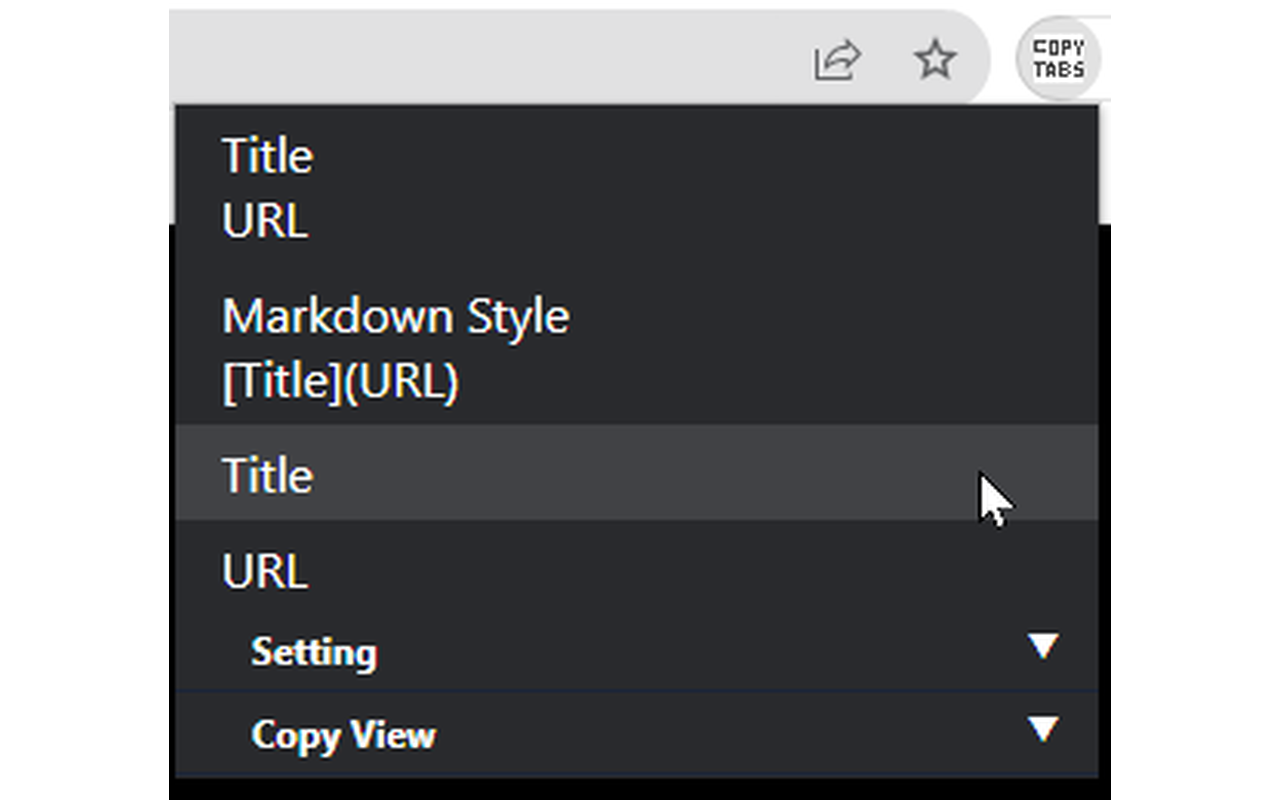 Copy Tabs Title URL Preview image 0