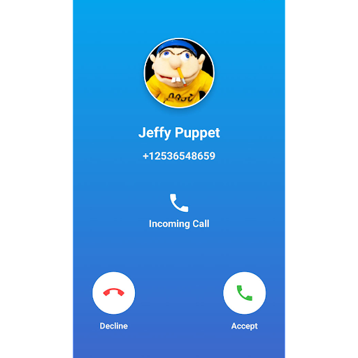 Screenshot Jeffy Puppet Run Fake Call