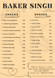 Baker Singh menu 7