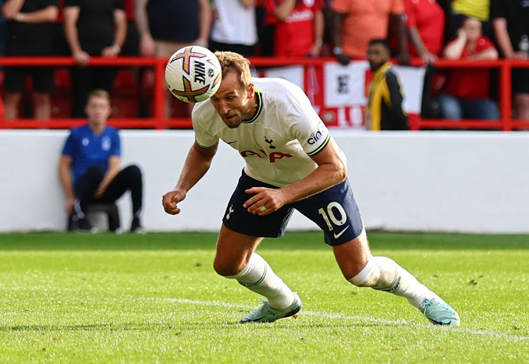 Tottenham Hotspur's Harry Kane scores their second goal.