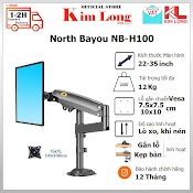 Giá Treo Đỡ Màn Hình 22Inch - 35Inch Tải Trọng Lớn 12Kg, Xoay Linh Hoạt, Gắn Bàn North Bayou Nb - H100 I Nb - H80