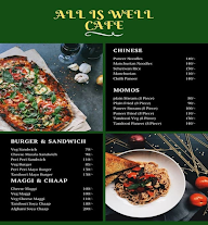 All is Well Cafe menu 3