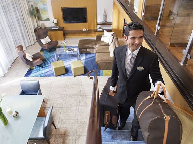 Royal Caribbean has begun introducing butler service in the high-end enclaves aboard some of its ships. 