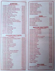 Hotel A-1 Darbar menu 1