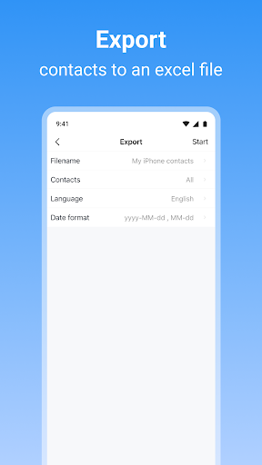 Screenshot SA Contacts Pro