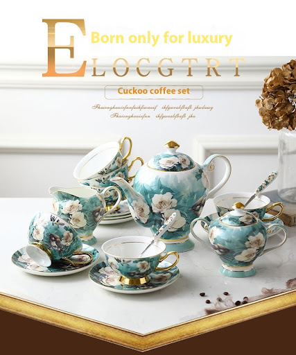 Title 2, Small exquisite bone china coffee set, cup and ...