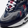 air max 96 2 midnight navy / cool gray / university red / metallic silver