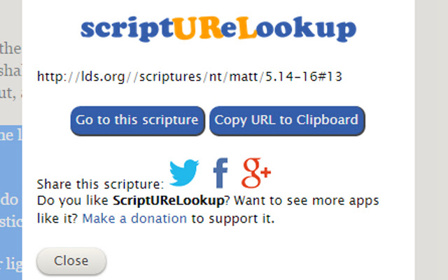 ScriptUReLookup chrome extension