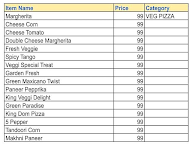 Firewood Pizza menu 1