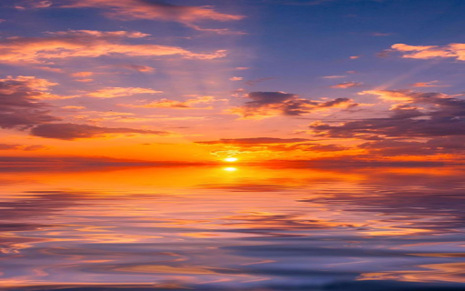 sunset sea wallpaper screenshot 1