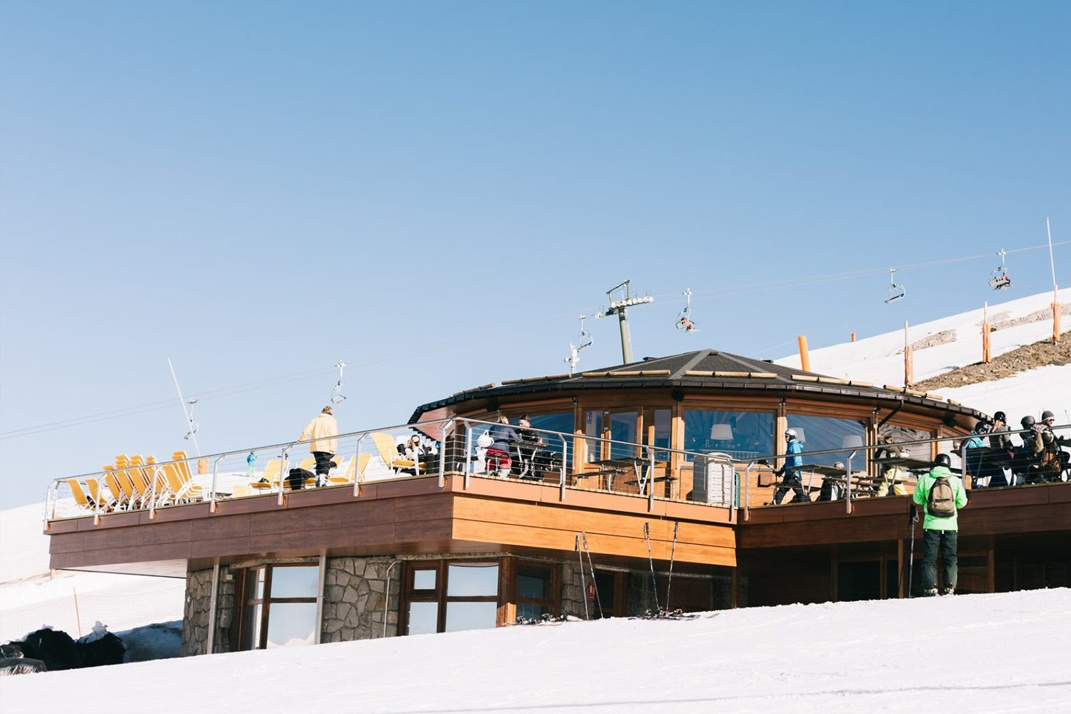 El bar restaurante de la cota 2200 en Baqueira 