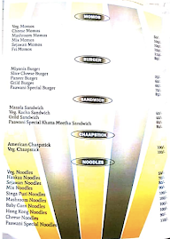 Paawani Fast Food menu 3