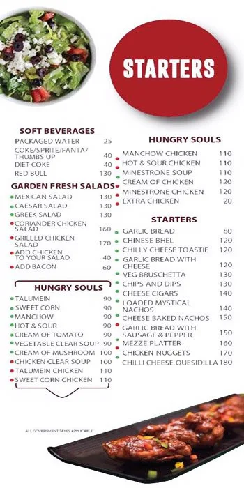 Hudson Cafe menu 