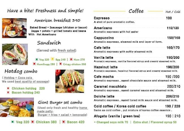 The Layer Cafe & Bistro menu 