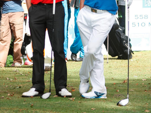 Golfers at a past Kenya Open tournament.