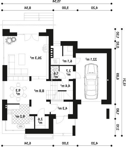 Jaspis 4 CE - Rzut parteru