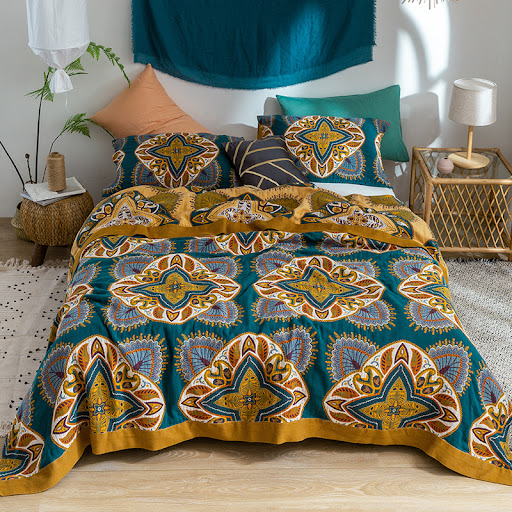 Title 4, New Five-layer Summer Office Nap Cotton Soft Bl...