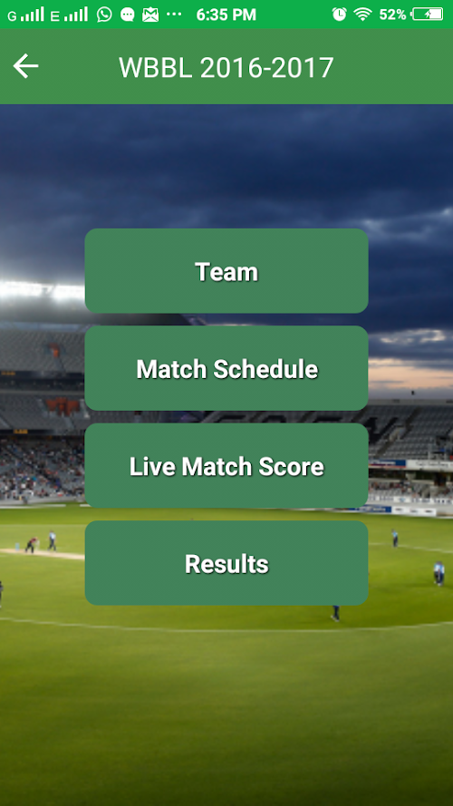 Android application Women Big Bash League 2016-17 screenshort