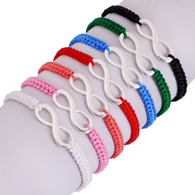 Handgeweven achtkarakterarmband
