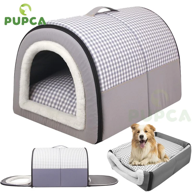 Title 1, Pet Dog House Soft Cozy Pet Sleeping Bed for Sm...