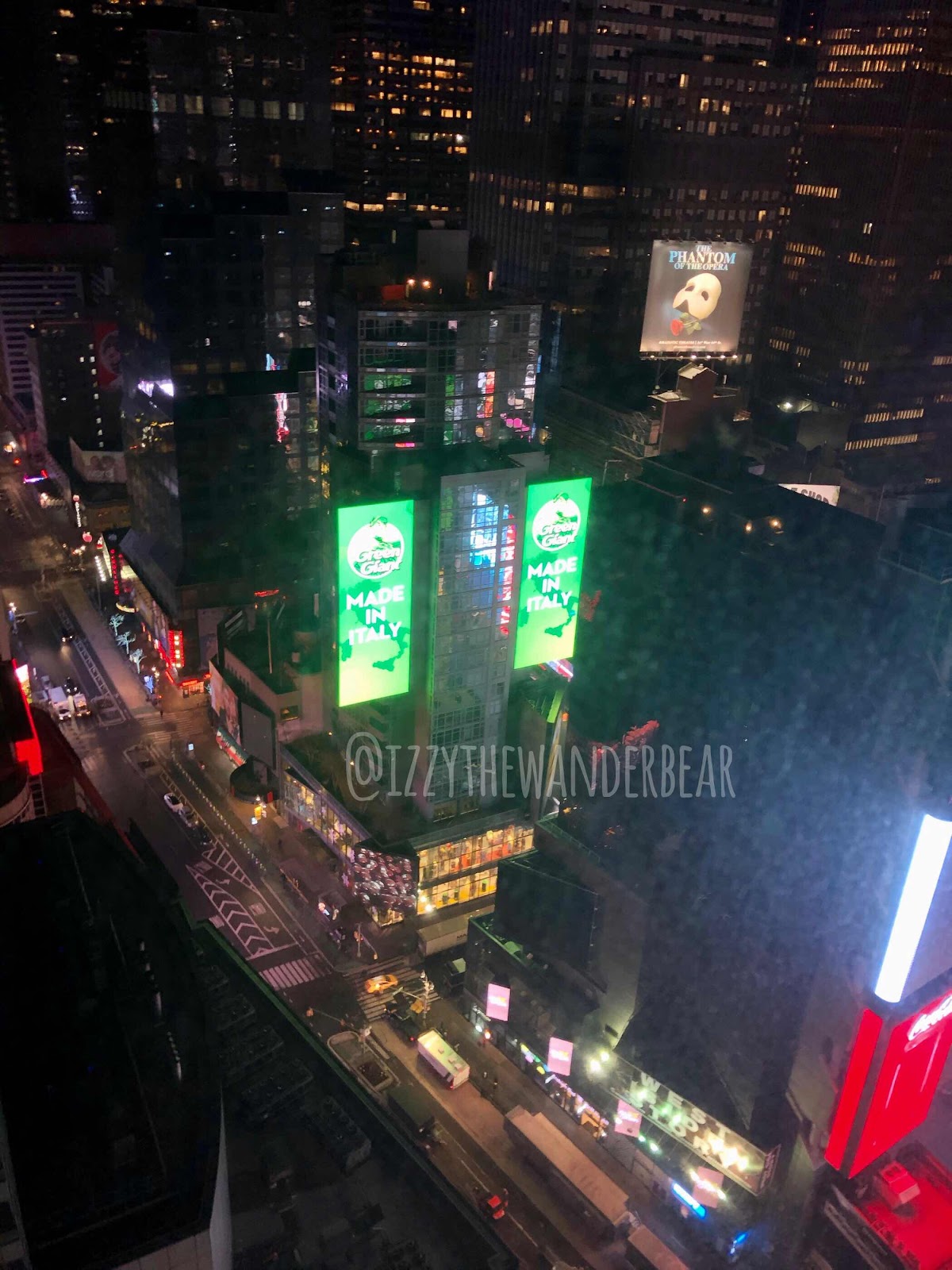 ITWB: The Times Square view from our hotel room, W hotel Times Square