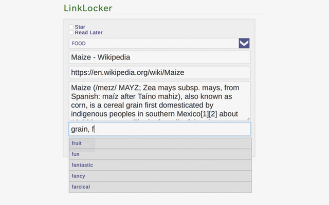 LinkLocker - Private Bookmarking chrome extension