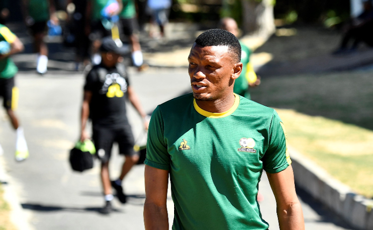 Bafana Bafana defender Mothobi Mvala during the national team media open day at Lentelus sportsground on January 8 2024 in Stellenbosch. Picture: ASHLEY VLOTMAN/GALLO IMAGES