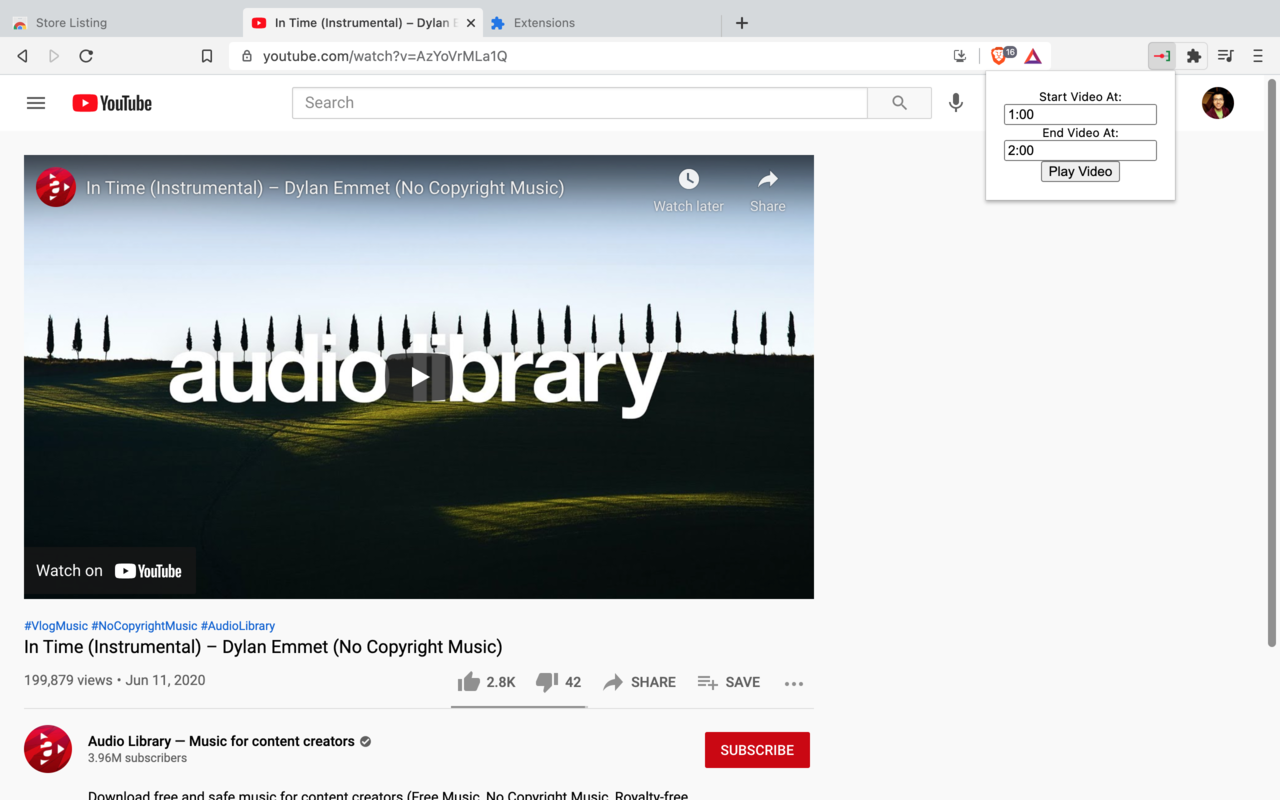 Custom YouTube Start Stop Preview image 1