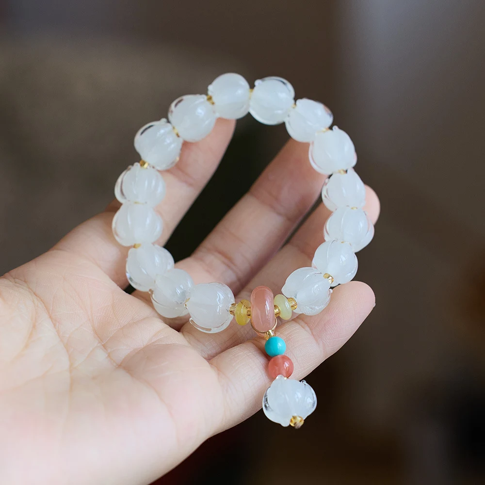 Title 5, Bracelet Xingshi Femme Violet Crépuscule Glacé