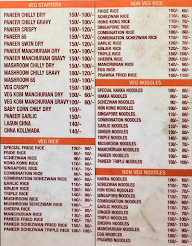 Sai Prasad Dhaba menu 4