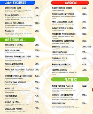 Jugni menu 