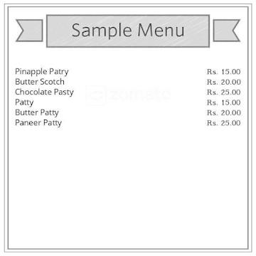 Ankur Confectionery & Bakers menu 