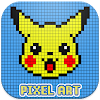 Pikachu Color By Number - Pokemon Pixel Art Games icon