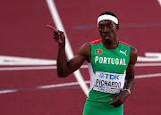 Portugal's Pedro Pichardo reacts during the men's triple jump final 