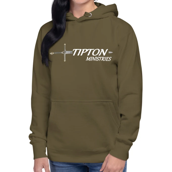 Sudadera con capucha unisex con estampado delantero y trasero 